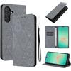 LSPCASA Custodia con Samsung Galaxy A26 5G 6,7 Pollici Premium Pelle PU Flip Protettiva Cover Con Slot Per Schede e Funzione Supporto Custodia Cover Portafoglio con Samsung Galaxy A26-Grigio