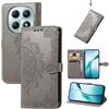 Fertuo Cover per Xiaomi Redmi Note 15 5G / 4G / POCO M8 5G, Custodia Portafoglio a Libro in Pelle Flip Case con Porta Carte, Chiusura Magnetica [Mandala] Interno Silicone Sottile Antiurto, Grigio