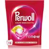 Perwoll Renew Caps Color Detersivo per bucato (19 lavaggi), tutto in 1 pulisce delicatamente e rinnova colori e fibre, per tutti i tessuti colorati, con tecnologia Tripla Renew