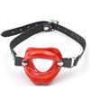 CUPIDO TOYS Apribocca Sadomaso, Ball Gag a Forma di Labbra Rosse, Apri Bocca Sessuale con Chiusura Dietro la Nuca, Ball Gag Labbra