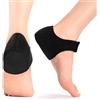 Qixuer Protezione tallone, 2 Pezzi Solette Sperone Taccho, Sperone Calcaneare, Nero Taglia Piccola (36-40)