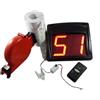 Ferlabel Kit Eliminacode per Ambulanti con Display LED, Radiocomando e 5 Rotoli - Alimentazione 12/24V - KITELI7