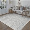 PureCozy Vintage Grigio Tappeto Salotto 160x230cm Antiscivolo Lavabile Tappeti Sala Soggiorno Cameretta Camera da Letto Ufficio Grande Carpet Pelo Corto Morbido Rug