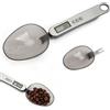 TNSLAND Cucchiaio bilancia digitale precisione 2 testa a cucchiaio diverse misure da 0,1g a 500g frontale in acciaio inossidabile argentato electronic spoon scale multifunzionale con diverse unità di misura