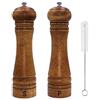 Yogopro Macina Sale Pepe Legno Macina Pepe e Macina Sale Manuale con Grinder Regolabile in Ceramica - 8 Pollici