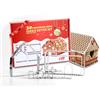 HONGECB Christmas Cookie Cutters, Gingerbread House di Natale, 3D Casa di Marzapane Formine per Biscotti, Inossidabile per Biscotti Stampo da Cucina, 3D Stampi Biscotti Natale, 10PCS