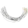 sourcing map 12 paia di ferretti in acciaio inox per reggiseni, 19 cm, ferretti di ricambio per reggiseni, parti di riparazione, forniture per cucito, dimensioni regolari per supporto coppa A, argento