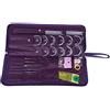 Hilitand Set di ferri da maglia circolari, 104 pezzi in acciaio intercambiabili ferri da maglia uncinetto strumento di tessitura con borsa di stoccaggio 25-35 cm / 9.8-13.8