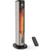 Timiyou Stufetta Elettrica Basso Consumo 2000W PTC con Telecomando, Termoventilatore, Oscillazione, Timer, Protezione Surriscaldamento e Ribaltamento, Temperatura Regolabile per Bagno, Camera e Interni