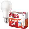 PILA Pack da 6 lampadine LED E27 13W (= 100W), luce bianca neutra (4000K), flusso elevato, 1521 lumen, non dimmerabile, CRI80, durata 15.000 ore