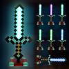 Kayuneed Lampada a Spada Diamante a 7 Colori, Spada LED Ricaricabile per Bambini, Spada da Gioco Miner con Base Rimovibile 2 in 1, Spada LED per Bambini, Idee Regalo, Cosplay, Decorazione per Camera e Feste