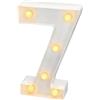 JANDEI - Lettere LED, Numeri Luminosi, Figura a Cuore, 22cm, con Luce Calda per Decorazione e Atmosfera, Luci Notturne Scrivania, Compleanni, Matrimoni, Vetrine. Funzionano con batterie AA (7)