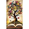 ARTGOTO Diamond Painting Quadrati Adulti Grandi Dimensioni Kit Completo,40x70cm Pittura Diamante Adulti Albero della vita B,Fornito con Diamond Painting Quadrato Accessori per la Decorazione