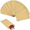 Rifrpha 100 PZ Mini Sacchetto di Carta Kraft Marrone Vintage Busta di Kraft Marrone Sacchetto di Semi Kraft Buste per Semi Marroni Sacchetti Carta Kraft Piccoli per Caramelle Monete Confetti, 6*10CM