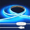 iNextStation Striscia LED COB Blu 2M, USB 5V Strisce LED Dimmerabile, CRI93+ 640 LEDs Strip Autoadesivo, Luci Luminosa Tagliabile per Camera Cucina Vetrina da Letto, Retroilluminazione TV PC, Casa Decorazioni
