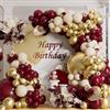 AULE Kit Arco Palloncini Bordeaux: 155 Pezzi Ghirlanda di Palloncino per Feste Colori Bordeaux e Rosso Scuro Palloncini in Lattice per Elio Decorazioni per Laurea Anniversario e Compleanno
