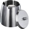 HONZUEN Posacenere da Esterno in Acciaio Inox, Portacenere Antivento Antiodore con Coperchio, Ashtray Outdoor Metallo Posaceneri Moderni per Giardino Ufficio Balcone Bar, Grande