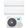 Midea Climatizzatore Condizionatore Evolution Dual Split 9000+12000 Btu M2OE-18HFN8-Q A++/A+ R32 Wifi