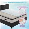 Topper memory fresco H6, correttore materasso CON TESSUTO RINFRESCANTE sfoderabile - STAR FOAM FRESH 6 170x195 cm