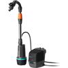 Gardena Pompa Per Cisterna A Batteria 2400 Comfort Automatic 18V P4A Solo: Pompa per acqua automatica, Programmazione dell'irrigazione, Funzione timer, Pressione costante, Senza fili (14605-55)