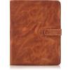 Londo Custodia in Vera Pelle per Tablet per iPad Air 11 Pollici, iPad Pro 11 e iPad - Case con Due Scomparti per Carte e Portapenne/Apple Pencil in Pelle