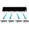 Kit Plenum canalizzato in poliuretano espanso a 4 zone completo di plenum 3 feritoie a scomparsa L. 300 mm