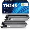 INK4U TN248 Nero Toner, Chip Recente, Compatibili per Brother TN248 XL TN248BK TN248XLBK per DCP-L3560CDW MFC-L3760CDW MFC-L3740CDWE HL-L3220CWE DCP-L3520CDWE(TN248BK x 2)