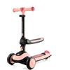 KINDERKRAFT Monopattino 3 Ruote e Led Halley Rosa