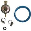 CAPALDO Regolatore di pressione gas per barbecue kit montaggio completo di tubo e riduttore