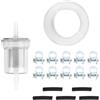BOROCO Set di Tubi Verticali per Carburante, Kit di Clip per Tubo Flessibile del Carburante del Riscaldatore Ausiliario con 1 filtro olio + 5 tubi di collegamento + 10 fascette stringitubo + 5 m tubo