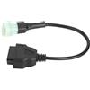 Akozon Cavo adattatore, cavo adattatore 6 pin a 16 pin diagnostica e rilevatore di guasti del motore OBD2 adatto per motociclette connettore adattatore OBD2 Cavo diagnostico Cavo di prolunga maschio a fe