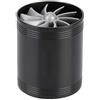 Akozon Turbocompressore, presa d'aria per auto Doppia ventola Caricabatterie per turbina Risparmio carburante Caricabatterie turbo(Nero)