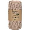 Schachenmayr Anchor Crafty Filo in macramè fine 00106 Pearl 250 g circa 65 m misto cotone poliestere tinto vegetale intrecciato morbido cordoncino a 3 strati.