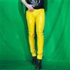 Pantaloni Skinny In Ecopelle Metallica Lucida Per Uomo