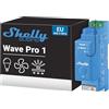 Shelly Wave Pro 1, Interruttore Intelligente Z-Wave a 1 Canale, Contatti Puliti, 16A, Z-Wave S800, Montaggio su Guida DIN, Ripetitore di Rete Esteso, Compatibile con SmartStart