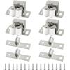 PATIKIL 4 Set Armadio Scrocco Double Rullo Catches Acciaio Inox Argento