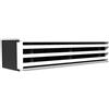 Aircontrol - Plenum feritoia a scomparsa Aircontrol versione cartongesso profilo bianco 4 feritoie L. 1600x150 mm
