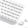 Womier Keycaps - Jelly Keycaps White 60 65 75 100 Percent, Side Printed Elegant Crystal Key caps, Custom 113 Keys OEM Profile for 61/68/84/87/98/100 Cherry Gateron MX Mechanical, White