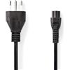 NEDIS Cavo di alimentazione | Connettore tipo L (IT) - IEC-320-C5 | 2,0 m | Nero