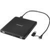 Intenso Unità esterna Blu-ray EOD 500BD Slim, USB 3.2, per laptop, desktop, iMac, MacBook, Windows, MacOS, con software di masterizzazione 0 Ashampoo Burning Studio, nero