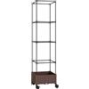 Outsunny Fioriera Rialzata con Traliccio 20L, Letto per Orto Rialzato da Esterno con Ruote Bloccabili, Sistema di Autoirrigazione, Fori di Drenaggio per Piante Rampicanti, Verdure e Fiori, Marrone | Aosom Italy