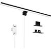 ERWEY LED Lampada da Specchio Nera per Bagno, 8W 60cm 680lm Bianco Freddo 6000K, Luce Specchio Bagno 230V Moderna 3 in 1 Installazione IP44 Impermeabile (600mm)