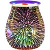 Makimoo Stupendo bruciatori elettrici in ghisa di cera, bruciatore a olio, riscaldatore a cera, lampada a olio per la decorazione della casa (Fuochi d'artificio 3D)
