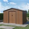 Parama Casetta da giardino in acciaio zincato nocciola 2,77x1,95x1,93 m - 65kg - 4,8 metri quadri