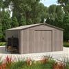 Parama Casetta da giardino in acciaio zincato effetto legno chiaro 3,41x3,86x2,01 m - 114,5kg - 12,3 metri quadri