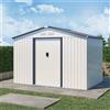 Parama Casetta da giardino in acciaio zincato bianco 2,77x1,95x1,93 m - 65kg - 4,8 metri quadri