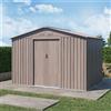 Parama Casetta da giardino in acciaio zincato effetto legno chiaro 2,77x1,95x1,93 m - 65kg - 4,8 metri quadri