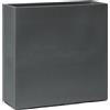 Vaso Rettangolare Alto Effetto Cemento 80X30 H80 Teraplast - Summit, BASALT R
