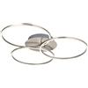 BRILONER Plafoniera led Frame 40 W 4400 lm bianco caldo 72 cm cromo satinato Briloner