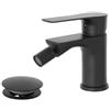 Brand s.r.l. Miscelatore bidet nero opaco flat con piletta clic/clac
